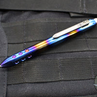 Blackside Customs Titanium Pen - Flamed and Polished v6