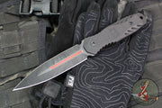 Blackside Customs Phase 7 SDM- Double Edge Dagger- Black G-10 Handle- Dark Beskar Redline Finish BSC-P7SDM-BLK-DRKBESKARRED