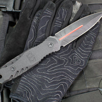 Blackside Customs Phase 7 SDM- Double Edge Dagger- Black G-10 Handle- Dark Beskar Redline Finish BSC-P7SDM-BLK-DRKBESKARRED