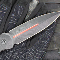 Blackside Customs Phase 7 SDM- Double Edge Dagger- Black G-10 Handle- Dark Beskar Redline Finish BSC-P7SDM-BLK-DRKBESKARRED