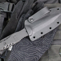 Blackside Customs Phase 7 SDM- Double Edge Dagger- Black G-10 Handle- Dark Beskar Redline Finish BSC-P7SDM-BLK-DRKBESKARRED