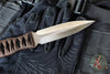 Blackside Customs Phase 7 SDM- Double Edge Dagger - Bastinelli Brown Cord Wrapped Handle- Starlingear Menuki- Mike Irie Hand Ground Magnacut Blade BSC-P7SDM-HG-BAST-STAR