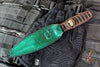 Blackside Customs Phase 7 SDM- Double Edge Dagger - Bastinelli Brown Cord Wrapped Handle- Starlingear Menuki- Mike Irie Hand Ground Magnacut Blade BSC-P7SDM-HG-BAST-STAR