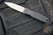 Blackside Customs Phase 7 SDM- Double Edge Dagger - Black G-10 Handle Scales- Wasteland Finished Blade BSC-P7SDM-BLK-WASTE