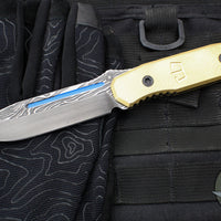 Blackside Customs Plan B Fixed Blade - Beskar Finish- Brass Scales BSC-PB-BESKAR-BR