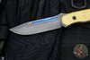 Blackside Customs Plan B Fixed Blade - Beskar Finish- Brass Scales BSC-PB-BESKAR-BR