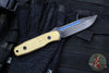 Blackside Customs Plan B Fixed Blade - Beskar Finish- Brass Scales BSC-PB-BESKAR-BR