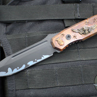 Blackside Customs Plan B Fixed Blade -One Off- Sumi Finish- Custom Copper Starlingear Gunner Scales BSC-PB-STAR1-SUMI