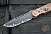 Blackside Customs Plan B Fixed Blade -One Off- Sumi Finish- Custom Copper Starlingear Gunner Scales BSC-PB-STAR1-SUMI