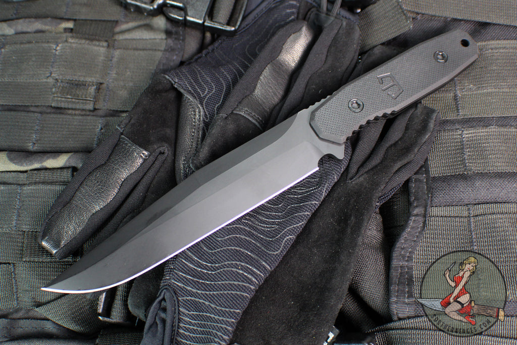 Blackside Customs Rogue 1 Fixed Blade- Black Magnacut Blade- Black