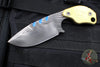 Blackside Customs/Strider Knives SLCC Fixed Blade- Drop Point- Beskar Edition- Brass Scales