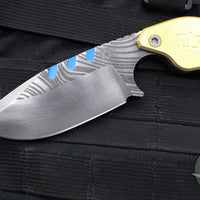 Blackside Customs/Strider Knives SLCC Fixed Blade- Drop Point- Beskar Edition- Brass Scales