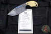 Blackside Customs/Strider Knives SLCC Fixed Blade- Drop Point- Beskar Edition- Brass Scales