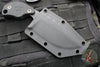 Blackside Customs/Strider Knives SLCC Fixed Blade- Drop Point Edge- Black G-10 Scale- Flamed Titanium Blade