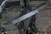 Blackside Customs Tokyo Drifter Fixed Blade Wakizashi- Blue Splatter On Black Blade- Black G-10 Scales- Black HW BSC-TD-BLKBLUES-BLKG10