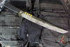 Blackside Customs Tokyo Drifter Fixed Blade Wakizashi- Bounty Hunter Finished Blade- Bastinelli Wrapped Black Cord BSC-TD-BOUNTY-BAST