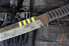 Blackside Customs Tokyo Drifter Fixed Blade Wakizashi- Bounty Hunter Finished Blade- Bastinelli Wrapped Black Cord BSC-TD-BOUNTY-BAST