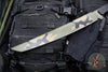 Blackside Customs Tokyo Drifter Fixed Blade Wakizashi- Woodland Topo Camo Blade Finish- Black G-10 Scales- Black HW BSC-TD-WOODTOPO-BLKG10
