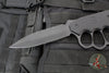 Blackside Customs Trench Boss- Single Edge Dagger - Black G-10 Handle Scales- Black Blade- Black Hardware