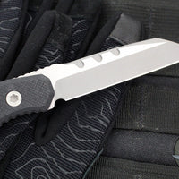 Blackside Customs Americana- Covert- Reverse Tanto Edge- Two Tone Gray Matter Blade Finish- Black G-10 Scales BSC-AMCO-GMK-BLKG10