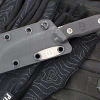 Blackside Customs Americana- Covert- Reverse Tanto Edge- Two Tone Gray Matter Blade Finish- Black G-10 Scales BSC-AMCO-GMK-BLKG10