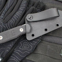 Blackside Customs Americana- Covert- Reverse Tanto Edge- Two Tone Gray Matter Blade Finish- Black G-10 Scales BSC-AMCO-GMK-BLKG10