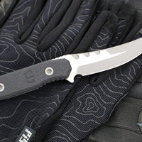 Blackside Customs Cat 5- Covert- Persian- Gray Matter Blade Finish- Black G-10 Scales BSC-PERCO-GM-BLKG10