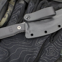 Blackside Customs Cat 5- Covert- Persian- Gray Matter Blade Finish- Black G-10 Scales BSC-PERCO-GM-BLKG10