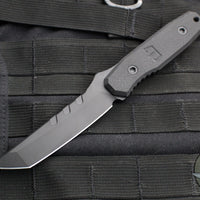 Blackside Customs Kimura Fixed Blade - Black Blade Finish- Black G-10 Scales- Black HW BSC-K1-BLK-BLKG10