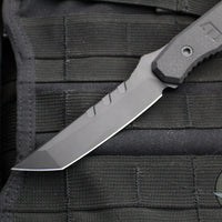 Blackside Customs Kimura Fixed Blade - Black Blade Finish- Black G-10 Scales- Black HW BSC-K1-BLK-BLKG10