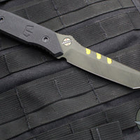 Blackside Customs Kimura Fixed Blade - Bounty Hunter Blade Finish- Black G-10 Scales BSC-K1-BOUNTY-BLKG10