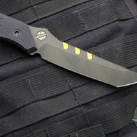 Blackside Customs Kimura Fixed Blade - Bounty Hunter Blade Finish- Black G-10 Scales BSC-K1-BOUNTY-BLKG10