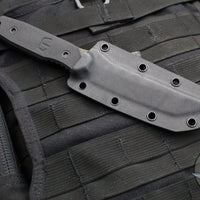 Blackside Customs Kimura Fixed Blade - Bounty Hunter Blade Finish- Black G-10 Scales BSC-K1-BOUNTY-BLKG10