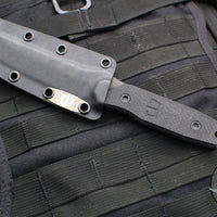 Blackside Customs Kimura Fixed Blade - Bounty Hunter Blade Finish- Black G-10 Scales BSC-K1-BOUNTY-BLKG10