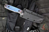 Blackside Customs Kimura Fixed Blade - Reaper Back Cut- Black Blade Finish- Flamed Titanium Scales BSC-K1-REAPER-BLK-FLTI