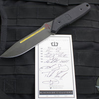 Blackside Customs Plan B Fixed Blade - Bounty Hunter Finish- Black G-10 Scales BSC-PB-BOUNTY-BLKG10