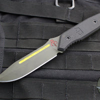 Blackside Customs Plan B Fixed Blade - Bounty Hunter Finish- Black G-10 Scales BSC-PB-BOUNTY-BLKG10