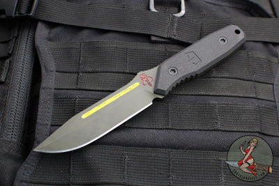 Blackside Customs Plan B Fixed Blade - Bounty Hunter Finish- Black G-10 Scales BSC-PB-BOUNTY-BLKG10