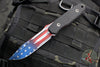 Blackside Customs Plan B Fixed Blade - Black G-10 Handle Scales- Old Glory Graphic BSC-PB-BLK-OLDGLORY