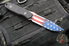 Blackside Customs Plan B Fixed Blade - Black G-10 Handle Scales- Old Glory Graphic BSC-PB-BLK-OLDGLORY