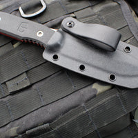 Blackside Customs Plan B Fixed Blade - Black G-10 Handle Scales- Old Glory Graphic BSC-PB-BLK-OLDGLORY