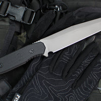 Blackside Customs Recon 1 Fixed Blade- Gray Matter Finish- Black G-10 Scales BSC-ROG1-GM-BLKG10
