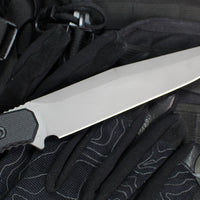 Blackside Customs Recon 1 Fixed Blade- Gray Matter Finish- Black G-10 Scales BSC-ROG1-GM-BLKG10