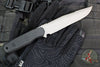 Blackside Customs Recon 1 Fixed Blade- Gray Matter Finished Saw Back Blade- Black G-10 Scales BSC-ROG1-GMSAW-BLKG10