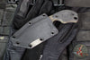 Blackside Customs/Strider Knives SLCC Fixed Blade- Drop Point Edge- Black G-10 Scale- Distressed OD Green Finished Magnacut Blade