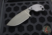 Blackside Customs/Strider Knives SLCC Fixed Blade- Drop Point Edge- Carbon Fiber Scale- OD Green Blade Finish