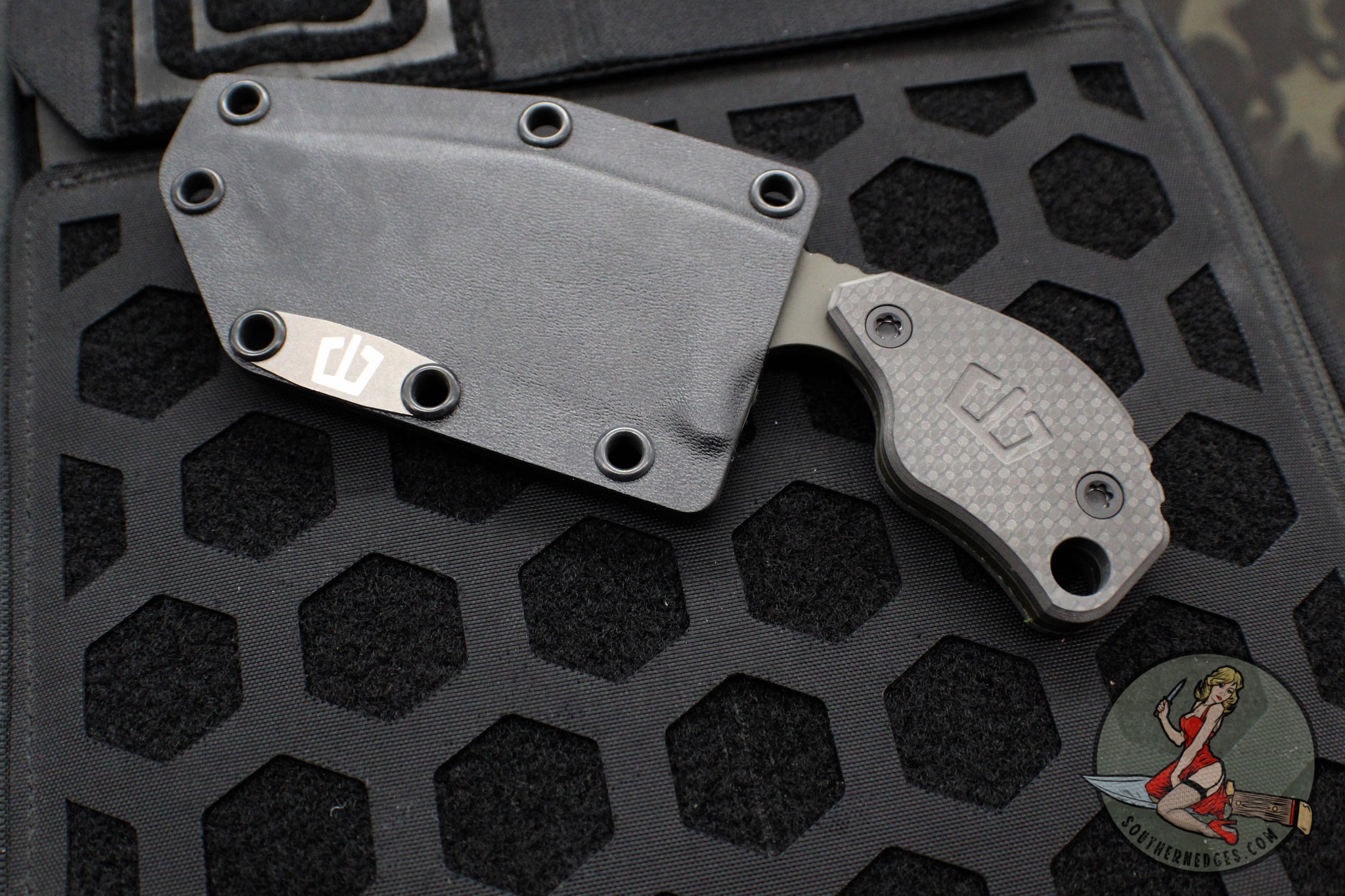 Blackside Customs/Strider Knives SLCC Fixed Blade- Drop Point Edge- Ca ...