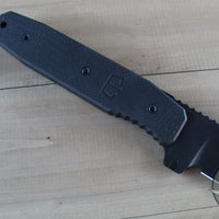 Blackside Customs Tokya Drifter Fixed Blade Wakizashi- Black Blade Finish- Black G-10 Scales- Black HW BSC-TD-BLK-BLKG10