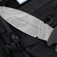 Blackside Customs Fairgate Smachet- Double Edge - Black G-10 Handle Scales- Beskar Finished PSB27 Blade BSC-FAIR-BESKAR-BLKG10