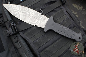 Blackside Customs Fairgate Smachet- Double Edge - Black G-10 Handle Scales- Beskar Finished PSB27 Blade BSC-FAIR-BESKAR-BLKG10